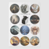 Decoupage 12 Devotional Faith Coaster Set 4" Seidenpapier (Vorderseite)