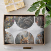 Decoupage 12 Fuchs 4" Untersetzer Wald Designs Seidenpapier (Geschenk)