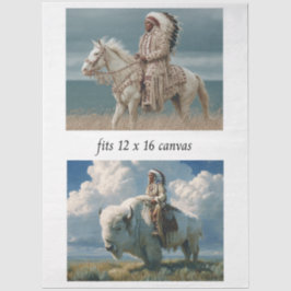 Decoupage 12x16 indianische Designs amerikanischer Seidenpapier