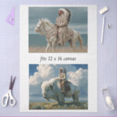 Decoupage 12x16 Native American Indian Designs Seidenpapier (Basteln)