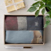Découpage 250th American Eagle Fusion Art Seidenpapier (Geschenk)