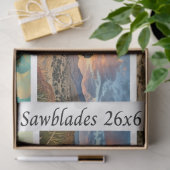 Decoupage 26x6" Cowgirl Western Designs Handsaws Seidenpapier (Geschenk)