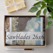 Decoupage 26x6" Handsaw Rustic Wall Art Designs Seidenpapier (Geschenk)