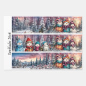 Decoupage 26x6" Winterkollektion Handsäge Designs Geschenkpapier Set (Vorderseite 3)