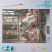 Decoupage 2 Cool English Bulldogs Sonnenbrille Seidenpapier (Basteln)