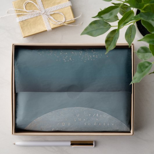 Decoupage 2 Moons Reflektion ruhige Atmosphäre Seidenpapier (Geschenk)