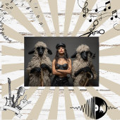 Decoupage 2 Sheep & Chic Band Seidenpapier