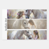 Decoupage 3 Designs Farm Girl & Pig Handsaws Geschenkpapier Set (Vorderseite 2)