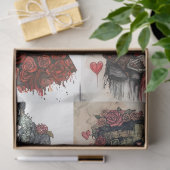 Decoupage 4 Designs Romantische Frankenstein & Ehe Seidenpapier (Geschenk)