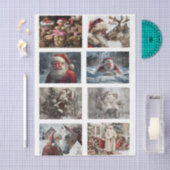 Decoupage 4x3 designs for 3" snow globe & frames seidenpapier (Handwerk)