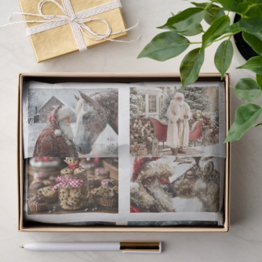 Decoupage 4x3 designs for 3" snow globe & frames  seidenpapier (Geschenk)