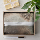 Decoupage 5x7 Highland Calves Winter Scene  Seidenpapier (Geschenk)