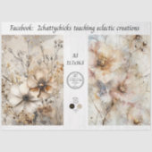 Decoupage A3 Botanicals Artwork Designs  Seidenpapier (Vorderseite)