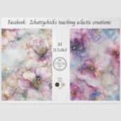 Decoupage A3 Florale Botanik Scrapbooking Seidenpapier (Vorderseite)