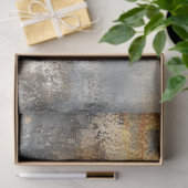 Decoupage Abstrakt Artwork Gold Black Seidenpapier (Geschenk)