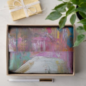 Decoupage Abstrakt Cowgirl kühne Farben Seidenpapier (Geschenk)