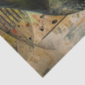 Decoupage Abstrakt Geometric Cat Face Form Seidenpapier (Ausschnitt)