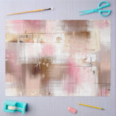 Decoupage Abstrakt Pink Brown Golds Imitate beende Seidenpapier (Basteln)