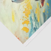 Decoupage Abstrakt Portrait Jockey Horder Seidenpapier (Ausschnitt)