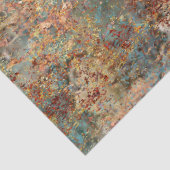 Decoupage Abstrakt Rust Orange Brown Bronze Seidenpapier (Ausschnitt)