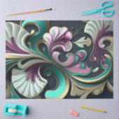 Decoupage Abstrakt Swirf Muster Lila Pink Hue Seidenpapier (Basteln)