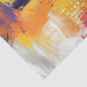 Decoupage Abstrakte Lady Dressed Vibrannthues Seidenpapier (Ausschnitt)