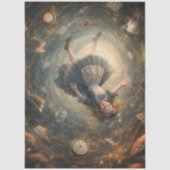 Decoupage Adventurous Fall Into Rabbit Hole Seidenpapier (Vorderseite)