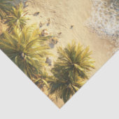 Decoupage Aerial Foto Hawaiian Beach Palm Bäume Seidenpapier (Ausschnitt)