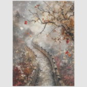 Decoupage alte Chinesische Mauer  Seidenpapier (Vorderseite)