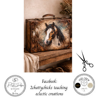 Decoupage American Indian Horse Painting Seidenpapier