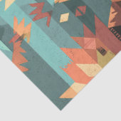 Decoupage Amerikanische Ureinwohner Textile Art Seidenpapier (Detail)