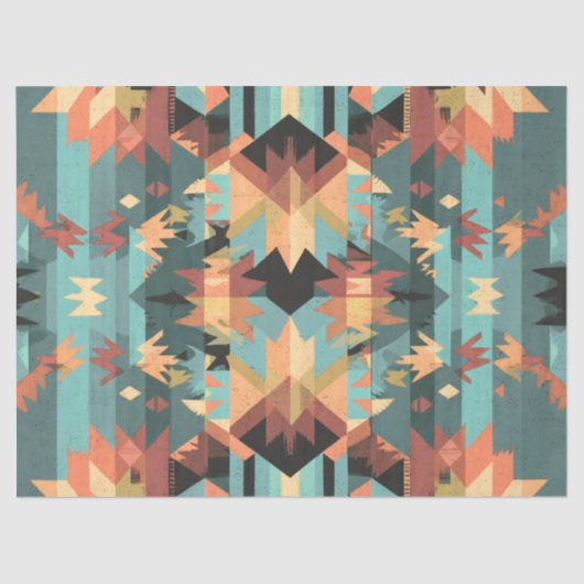 Decoupage Amerikanische Ureinwohner Textile Art Seidenpapier (Vorderseite)