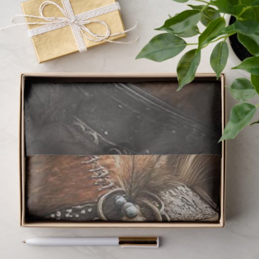 Decoupage Anthropomorphe Raccoon Robyn Hood Seidenpapier (Geschenk)