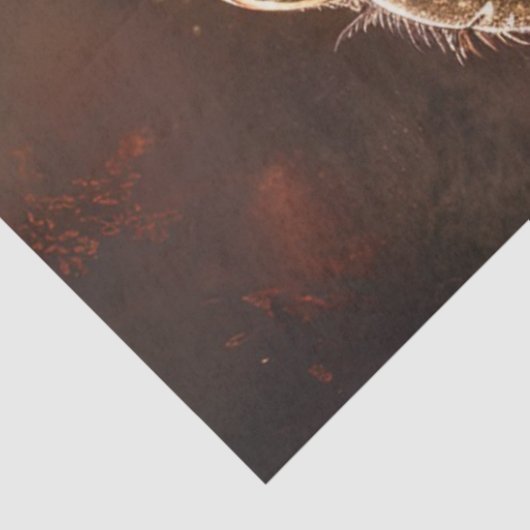 Decoupage Anthropomorpher Rooster Western Hat Seidenpapier (Ausschnitt)