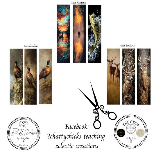 Decoupage Antique Handsaws Wildlife Art  Geschenkpapier Set