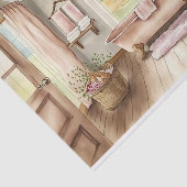 Decoupage Aquarell Country Badezimmer Seidenpapier (Ausschnitt)