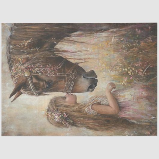 Decoupage Arabian Pferd Karis Fortune & Ella Seidenpapier (Vorderseite)