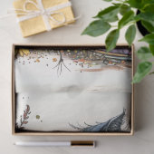 Decoupage Artistic High Heeled Boot Cat Blume Seidenpapier (Geschenk)