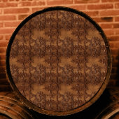 Decoupage aus geschnitztem Holz Seidenpapier