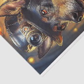 Decoupage Australian Kelpie Steampunk Seidenpapier (Ausschnitt)