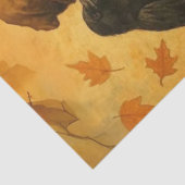 Decoupage Autumn Scarecrow Floppy Hat Pumpkins Seidenpapier (Detail)