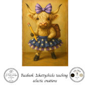 Decoupage Back School Highland Backpack Seidenpapier