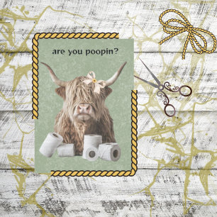Decoupage Badezimmer Highland Sind Sie Poopin? Seidenpapier