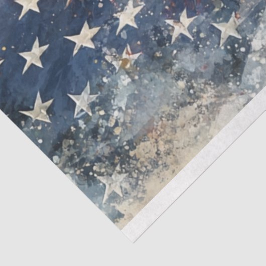 Decoupage Bald Eagle American Flag Prix Seidenpapier (Ausschnitt)