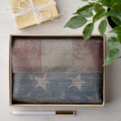 Decoupage Bald Eagle Weathered American Flag Seidenpapier (Geschenk)
