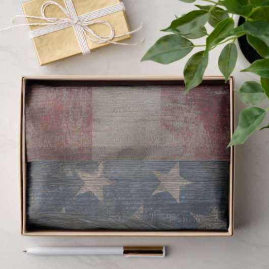 Decoupage Bald Eagle Weathered American Flag Seidenpapier (Geschenk)