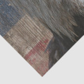 Decoupage Bald Eagle Weathered American Flag Seidenpapier (Ausschnitt)