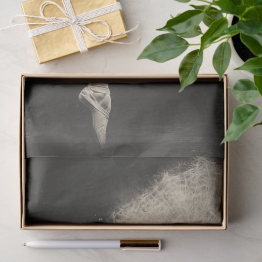 Decoupage Ballet Dancer Lumineszenz Lüster Seidenpapier (Geschenk)