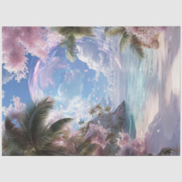 Decoupage Beach Paradise Fantasy Hot Day Sommer Seidenpapier