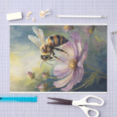 Decoupage Bee on Cosmos Seidenpapier (Handwerk)